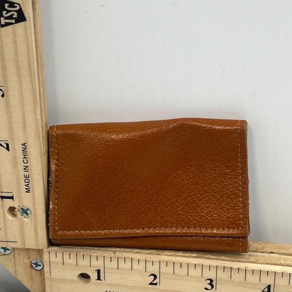 Wexford Hall Brown Leather Key Tainer Wallet Vintage Buxton Key Holder Case